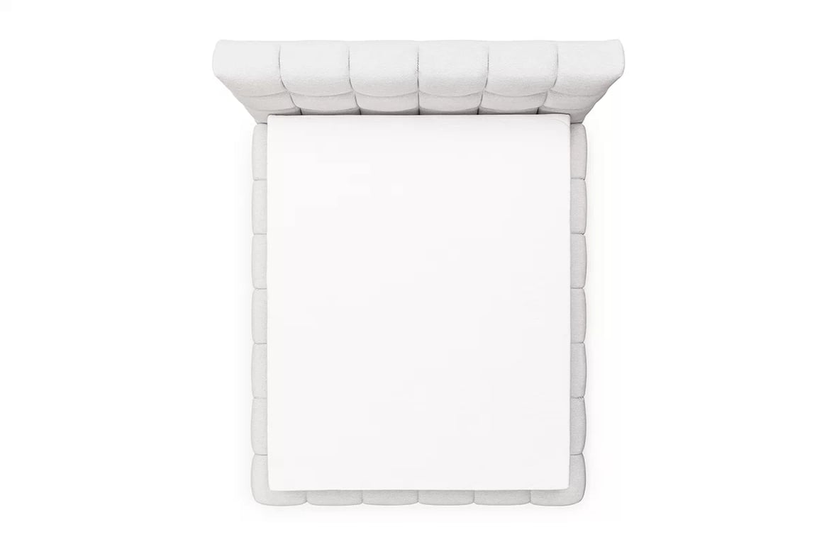 Pat tapițat Magnelio 160x200 cu ladă de depozitare - bej țesătură ușor de curățat Leo 03   Lozko pentru dormitor Magnelio 160x200 cu spațiu de depozitare - bezowa Tesătură de acoperire ușor de curățat Leo 03