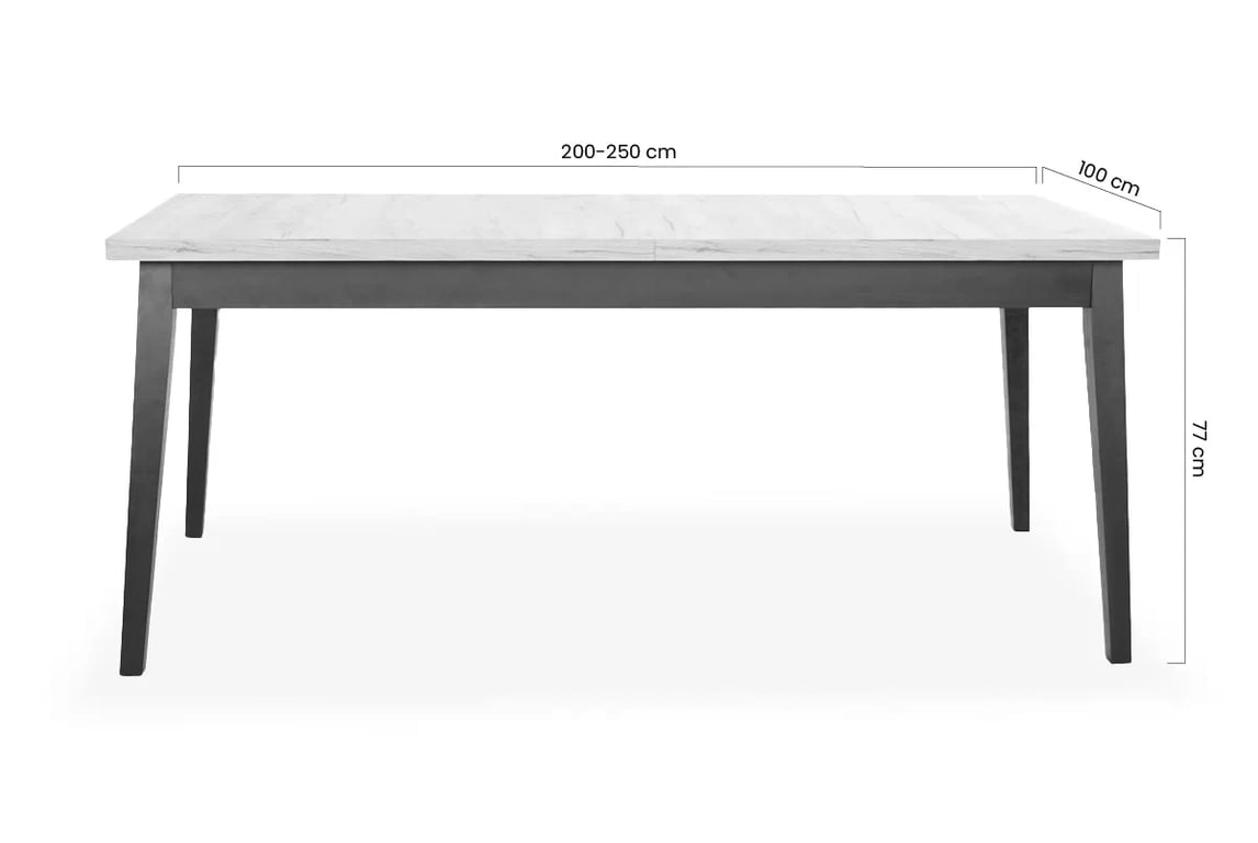 Rozkládací jídelní stůl Paris 200-250 cm - dub lancelot Stůl na bukowych nogach