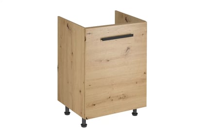 Langen D60Z alsószekrény mosogatóhoz, 1 ajtóval - artisan tölgy Langen D60Z P/L Skříňka also pod zlewozmywak - z uchwytem