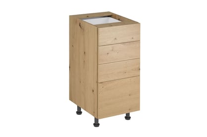 Langen D40S4 alsószekrény 4 fiókkal - artisan tölgy