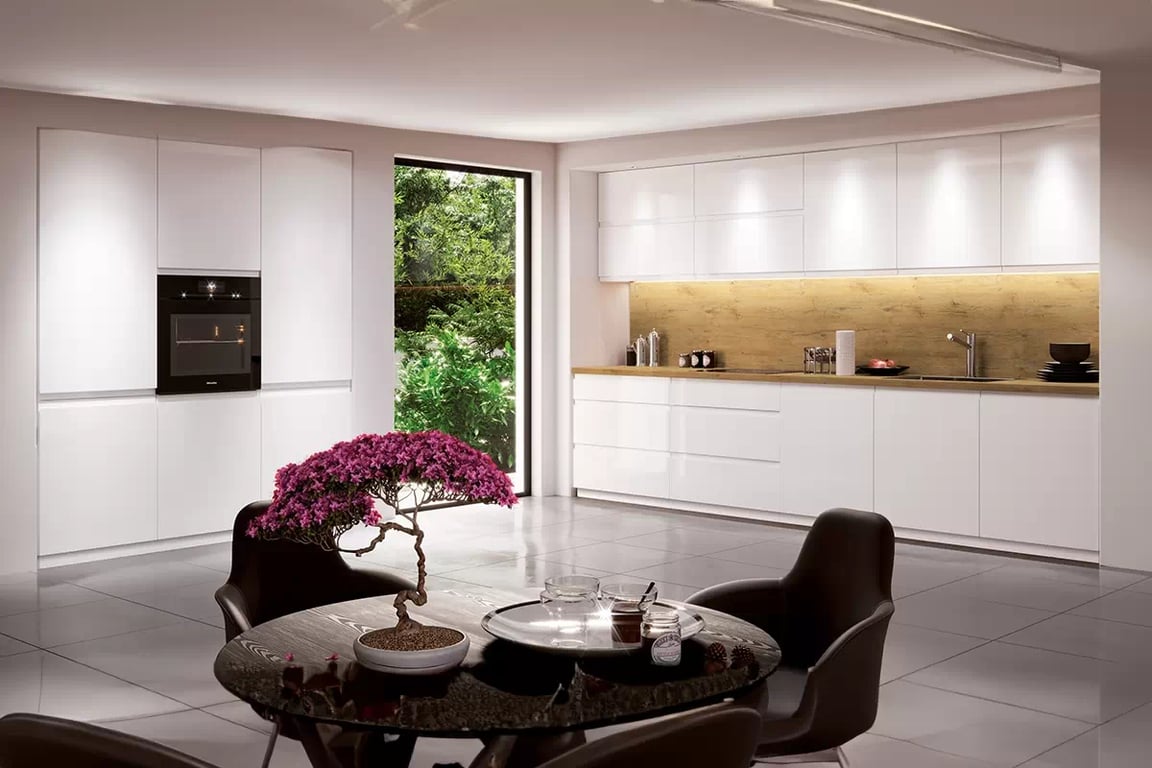Coloană bucătărie Aspen D40SP cu două uși – alb lucios colecție mobilier kuchennych Aspen - alb luciu 