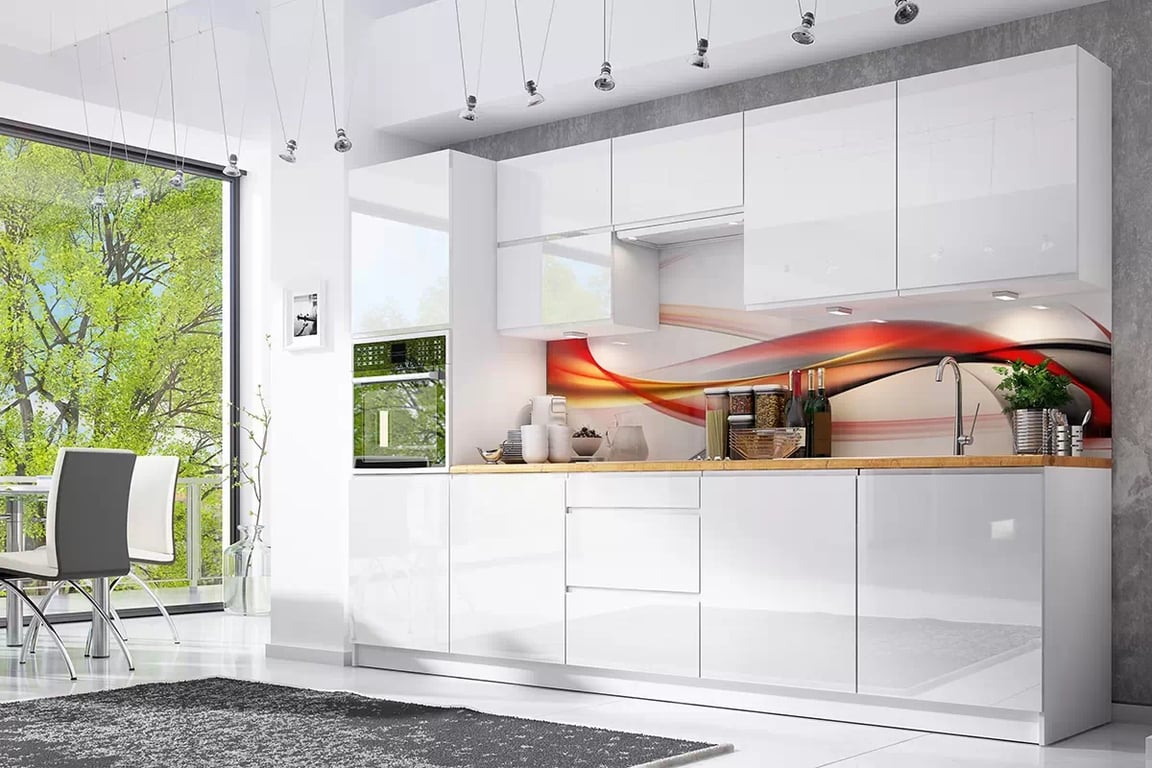 Corp de bază bucătărie Aspen D40 cu o ușă – alb lucios colecție mobilier kuchennych Aspen - alb luciu 