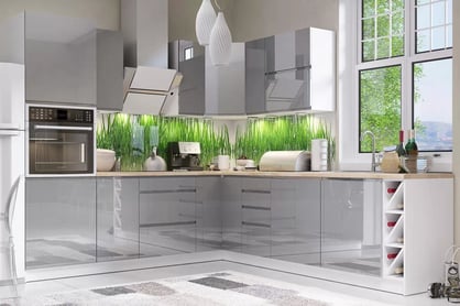 Dulap de bucătărie suspendat Aspen G60 cu o ușă – gri lucios colecție mobilier kuchennych Aspen - gri luciu 