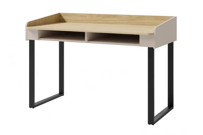 Birou Wodi 125 cm - bej nisipiu / dąb olejat birou de scris Alessio 10 - 125 cm - bej nisipiu  / stejar olejowany