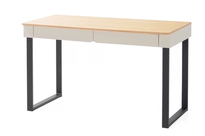 psací stůl Azalio 125 cm se zásuvkami - bez Pískový / dub olejowany