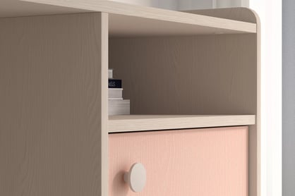 Birou Marla 120 cm - nisip deșert / roz millennial birou de scris Marla 120 cm - piasek pustyni / millenial pink
