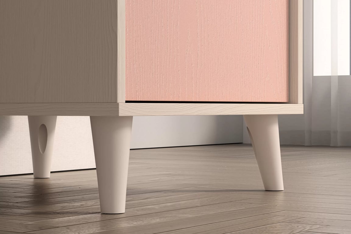 Birou Marla 120 cm - nisip deșert / roz millennial birou de scris Marla 120 cm - piasek pustyni / millenial pink