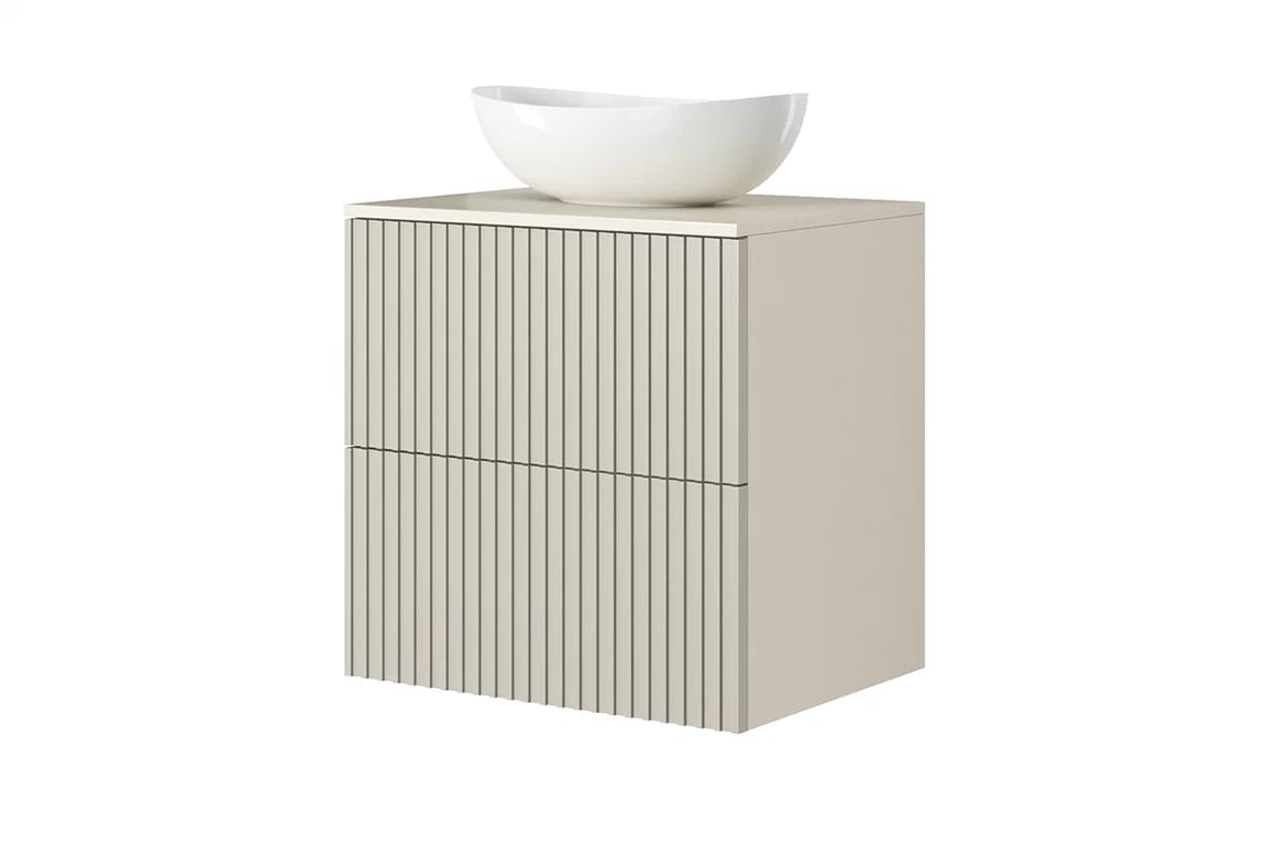 Blat Nicole 60 cm - MDF cașmir Blat Nicole 60 cm - MDF cașmir - chiuvetă blat și dulap suspendat din cașmir