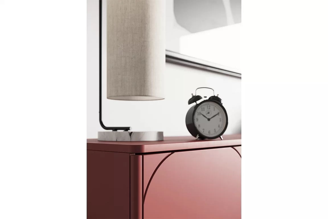 Comodă cu trei uși și două sertare Sonatia 150 cm - burgundy Comoda sonatia