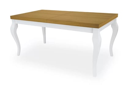 Rozkládací jídelní stůl Fiorini 140-180 cm - dub / bílé nohy