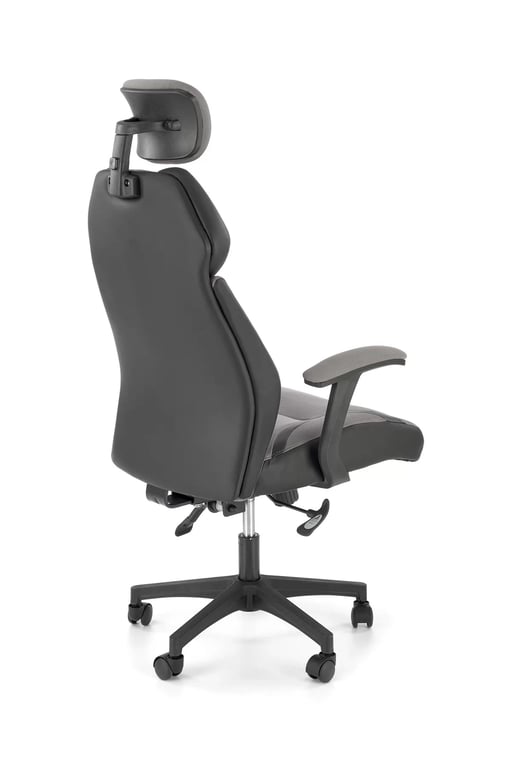 Scaun de birou Liwino cu cotiere - gri/negru chrono Fotoliu  gabinetowy popielato-negru