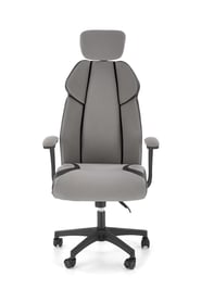 Scaun de birou Liwino cu cotiere - gri/negru chrono Fotoliu  gabinetowy popielato-negru