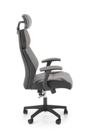 Scaun de birou Liwino cu cotiere - gri/negru chrono Fotoliu  gabinetowy popielato-negru