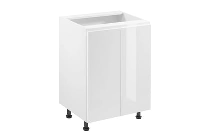 Szafcă de bază bucătărie Aspen D60 cu două uși – alb lucios