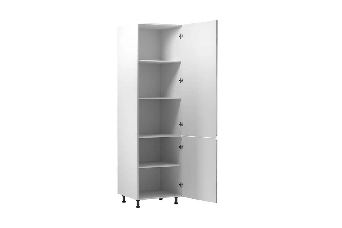 Coloană de bucătărie Aspen D60R dublă – gri lucios mare rafturi kuchenny Aspen D60R - wnetrze