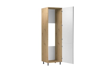 Langen D60ZL konyhai oszlop hűtő beépítéséhez - szürke Langen D60ZL Skříňka állvány pod zabudowe lodowki - wnetrze