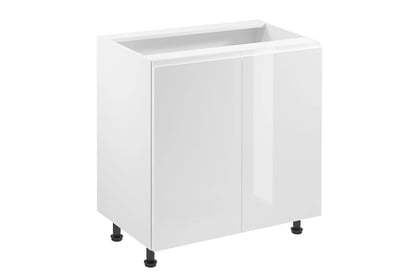 Corp de bază bucătărie Aspen D80 cu două uși – alb lucios