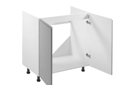 Dulap de bucătărie de bază Aspen D80Z cu două uși pentru chiuvetă – gri lucios Szafka Bucătărie pod zabudowe zlewozmywaka Aspen D80Z - wnetrze