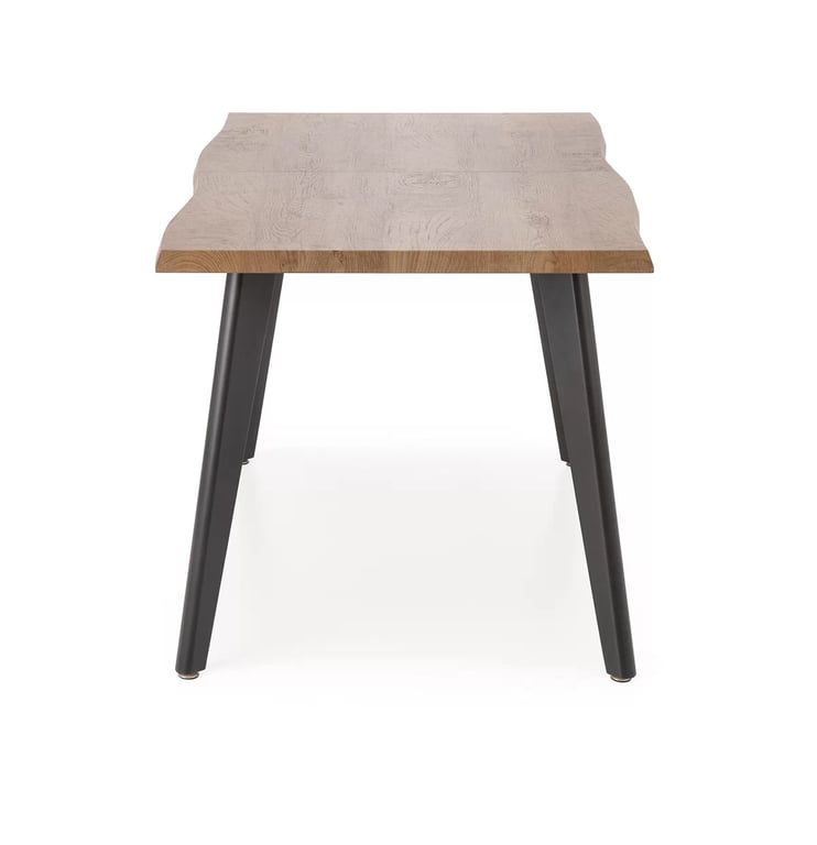 Sanvi 2 kihúzható asztal 150-210x90 cm - natúr / fekete lábak dickson 2 stůl rozkladany 150-210/90 cm, Deska - přírodní, Nohy - Fekete