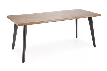 Sanvi 2 kihúzható asztal 150-210x90 cm - natúr / fekete lábak dickson 2 stůl rozkladany 150-210/90 cm, Deska - přírodní, Nohy - Fekete