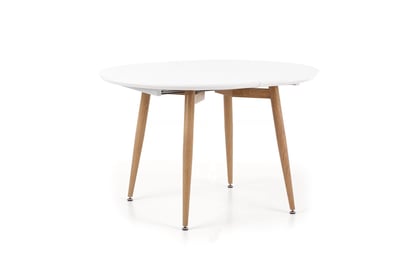Masă extensibilă Edward 120-200 cm - stejar San Remo / alb