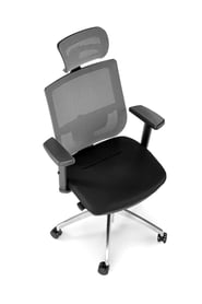 Ergonomické kreslo Delmon s opierkami - sivé / čierne Kancelárske kreslo admiral - popol / Čierny