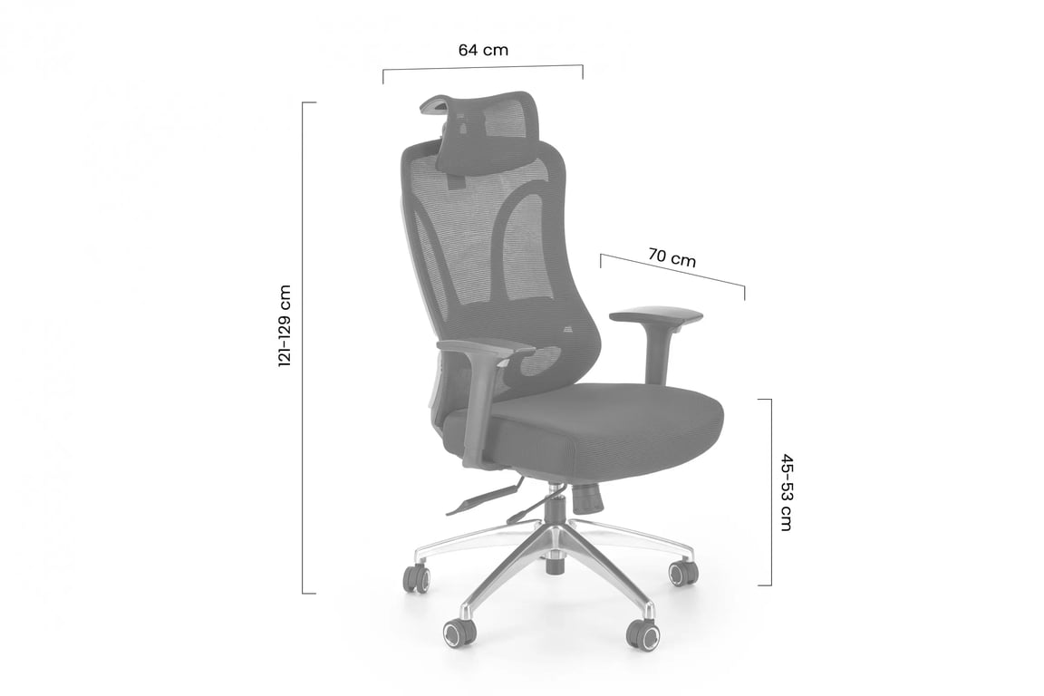 Scaun ergonomic Beliani - negru Fotel ergonomiczny Gilberto - negru