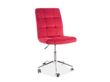 Kancelářská židle Q-020 Velvet - bordová Bluvel 59