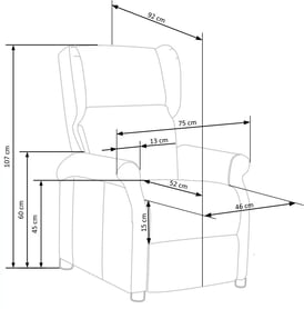 Fotoliu extensibil Milini 2 - catifea bej Bluvel 28 Fotel pliere Agustin 2 - bej welwet Bluvel 28