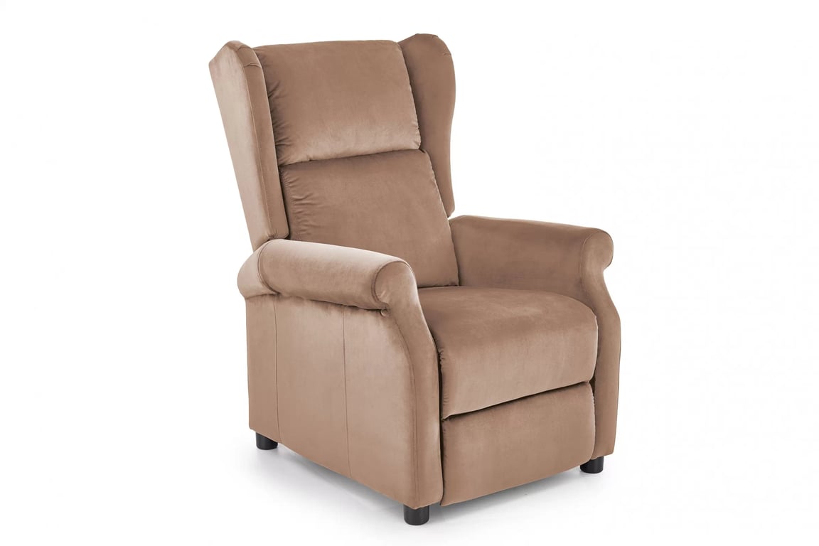 Fotoliu extensibil Milini 2 - catifea bej Bluvel 28 Fotel pliere Agustin 2 - bej welwet Bluvel 28