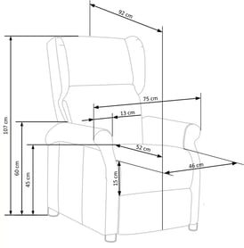 Fotoliu extensibil Milini 2 - catifea bej Bluvel 28 fotel pliere agustin 2 - bej welwet bluvel 28