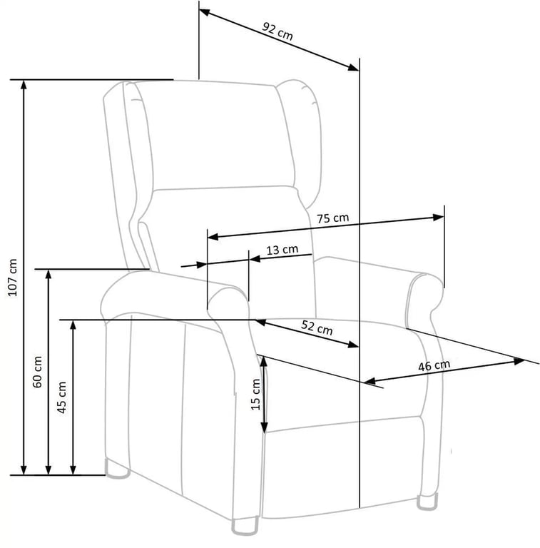 Fotoliu extensibil Milini 2 - catifea bej Bluvel 28 fotel pliere agustin 2 - bej welwet bluvel 28