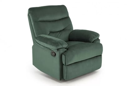 Feldoro dönthető relax fotel - sötétzöld velvet szövet