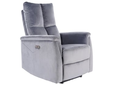 Relaxačné kreslo NEPTUN VELVET šedý BLUVEL 14