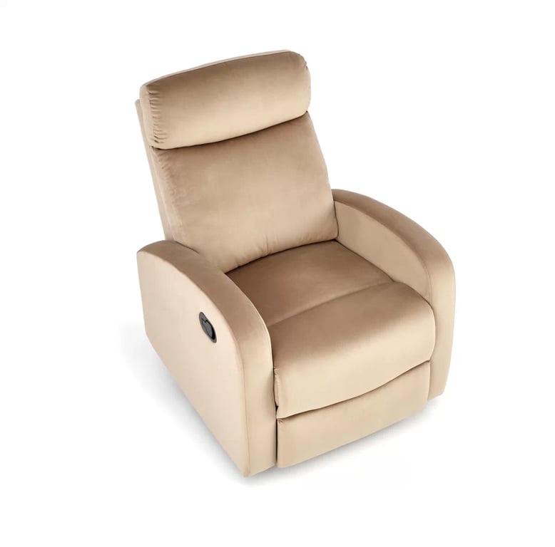 Fotoliu extensibil Wonder cu funcție de legănare - catifea bej Bluvel 28 Fotoliu  pliere cu funcția kolysania wonder - bej