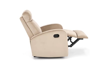 Fotoliu extensibil Wonder cu funcție de legănare - catifea bej Bluvel 28 Fotoliu  pliere cu funcția kolysania wonder - bej
