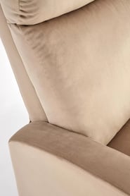 Fotoliu extensibil Wonder cu funcție de legănare - catifea bej Bluvel 28 Fotoliu  pliere cu funcția kolysania wonder - bej