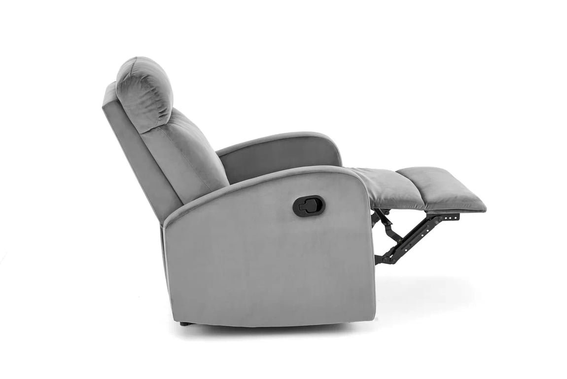 Fotoliu extensibil cu funcție de legănare Wonder - catifea gri Fotoliu  pliere s funkcí kolysania wonder - popel
