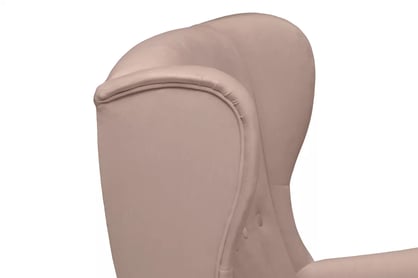 Křeslo ušák Vilano - růžový hydrofobní samet Matt Velvet 61 / nohy venge Křeslo Ušák Vilano - Růžová samet hydrofobní  Matt Velvet 61 / Nohy Venge 
