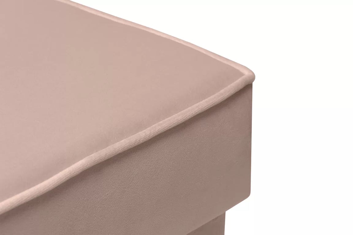 Křeslo ušák Vilano s podnožkou - růžový hydrofobní samet Matt Velvet 61 / nohy venge Křeslo Ušák Vilano z podnozkiem - Růžová samet hydrofobní  Matt Velvet 61 / Nohy Venge 