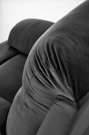 Feldoro dönthető relax fotel - fekete velvet szövet Pihenő fotel Feldoro rozkladany - fekete welwet