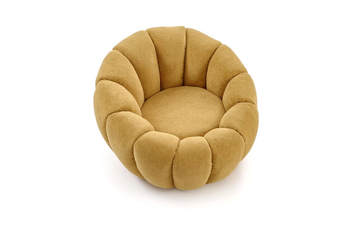 Pares fotel pihenő - mustár boucle szövet Pihenő fotel Pares - boucle mustár 