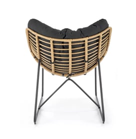 Fotoliu WHISPER negru / natural Fotoliu  wypoczynkowy whisper - negru / přírodní