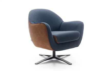 Kreslo s otočnou základňou Mira