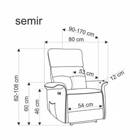 Fotoliu cu funcție electrică extensibilă Semir - catifea verde închis Bluvel 78 Fotel z elektryczna funkcja rozkladania Semir - ciemno verde welwet Bluvel 78