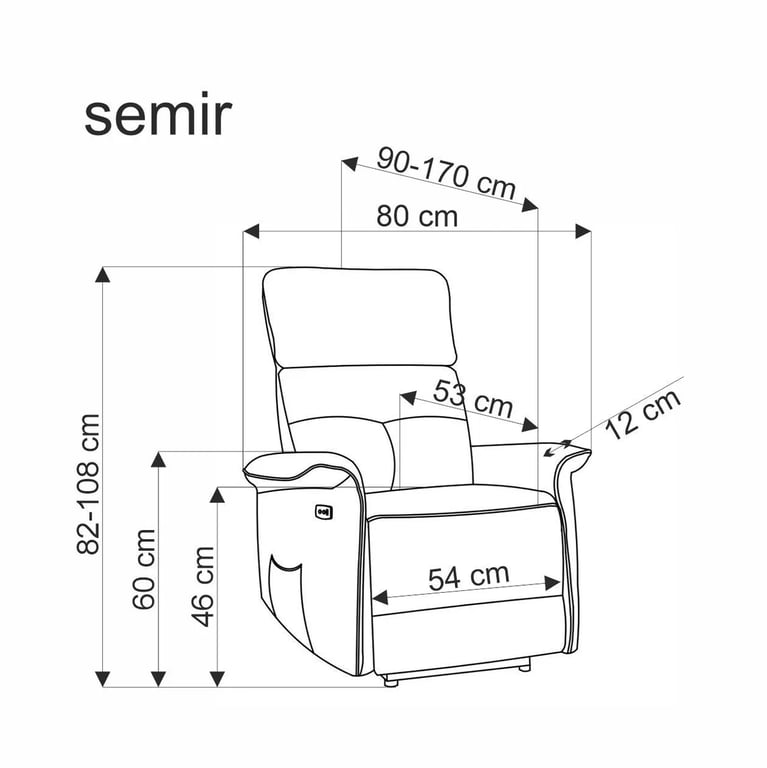 Fotoliu cu funcție electrică extensibilă Semir - catifea verde închis Bluvel 78 fotel z elektryczna funkcja rozkladania semir - ciemno verde welwet bluvel 78