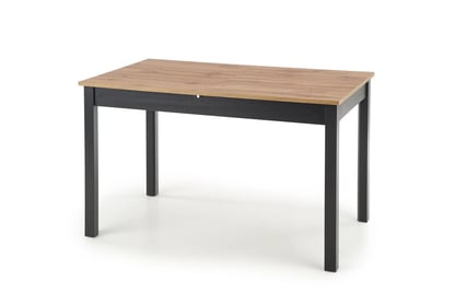 Masă extensibilă Greg 124-168x75 cm - stejar wotan / negru greg stůl rozkládací Barva Dub wotan/negru