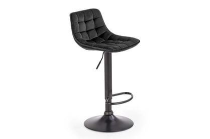 Scaun de bar H95 tapițat - negru
