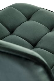 Scaun de bar H120 tapițat - Picior - auriu, Scaun - verde închis Barová židle čalouněná h120 - tmavý Zelený / Žlutý