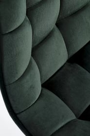 Scaun de bar H120 tapițat - Picior - auriu, Scaun - verde închis Barová židle čalouněná h120 - tmavý Zelený / Žlutý